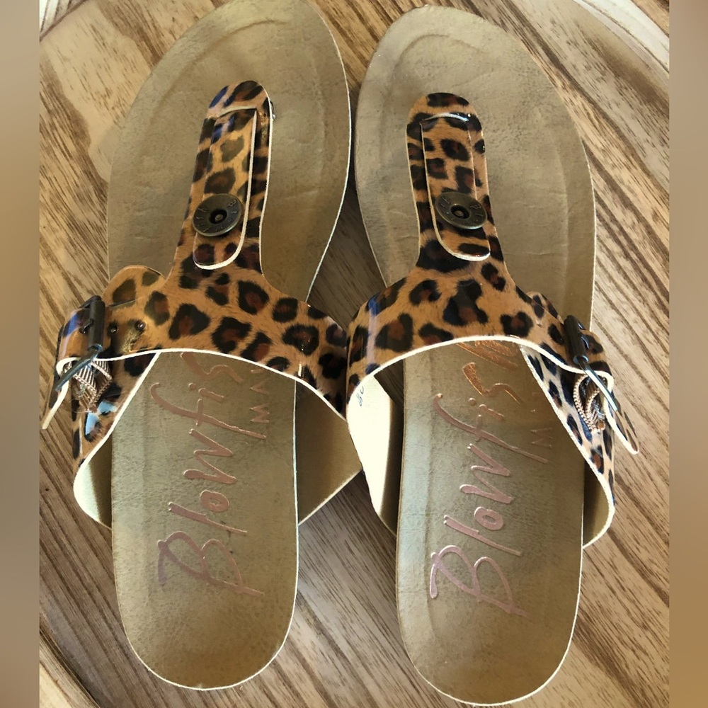 Leopard Print  Blow Fish Malibu Sandals size 7
